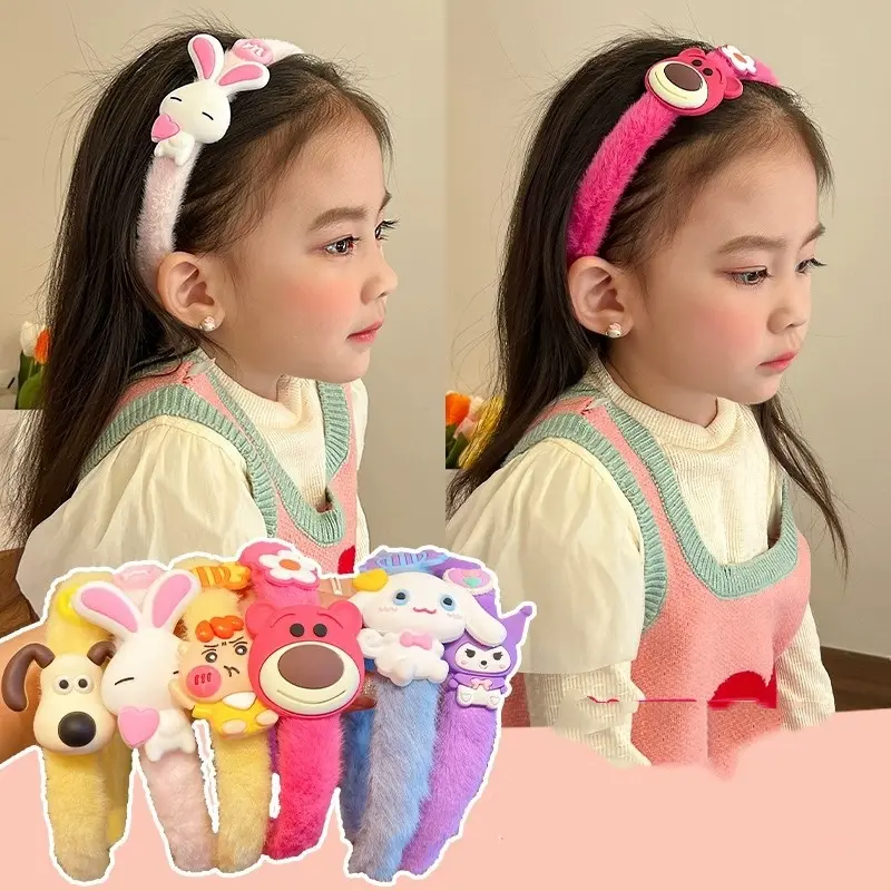 kẹp tóc lả lơiVòng Cài Tóc Nhồi Bông Hoạt Hình, Cho Bé Gái, Phụ Kiện Đội Đầu Công Chúa Dễ Thương, Băng Đô Nén Cho Bé, Phụ Kiện Tóc Cô Gái Ngọt Ngào Mới, Thích Hợp Cho Mùa Thu Và Mùa Đông