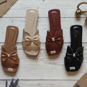 B'MALSSS Sandal Wanita - Wanita Dewasa - Sandal Nyaman DI gunakan - Sandal Flat pita