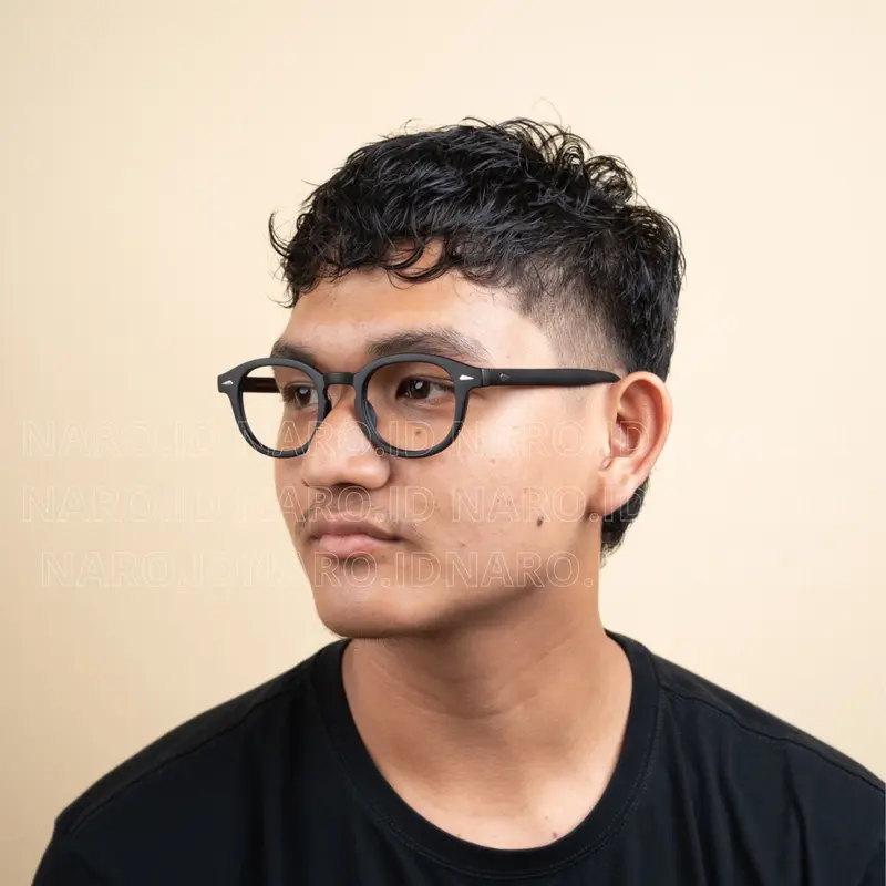 ( BELI 1 GR4TIS 1 ) Kacamata Sanzhabe untuk Pria Ganteng dengan Lensa Antiradiasi Photocromic dan Bluecromic Eyewear Frame Diamond blueray kaca mata photocromic minus oval Glasses 5