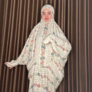 mukenah terusan motif rayon premium by Devita anti kusut cantik