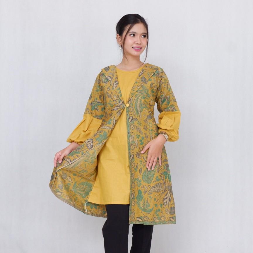 New Pertiwi Ori Tunik Batik Solo Katun Muslim
