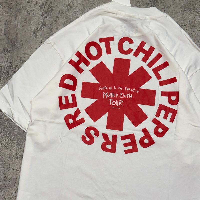 Baju Kaos Red Hot Chili Peppers - T Shirt Rhcp White 20s 3