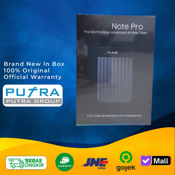 Gambar (RESMI) Plaud Note Pro AI Voice Recorder to Text Empowered by ChatGPT Support Bahasa Indonesia - Black dari Putra Group Kota Administrasi Jakarta Pusat Tokopedia