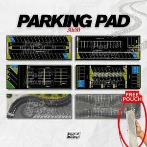 Diorama Mousepad Parkiran Hot Wheels Skala 1/64 Free Pouch Parking pad diecast Karpet Parkiran 30x80