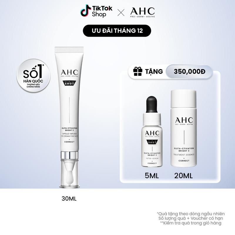 FS Kem mắt cho mặt mờ nám sáng da PROSHOT GLUTA-CTIVATION BRIGHT 3 AHC 30ML 5