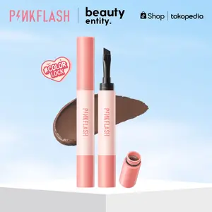 PINKFLASH #ColorLock Waterproof Eyebrow Pomade Cream High Pigment Smudge-proof Long-lasting Non-caking Soft Smooth Quick-drying Shaping brow  pomade