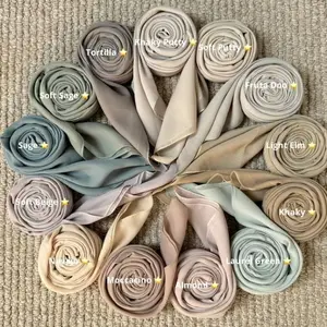 VARISHA ADA CALESTIA Hijab Segi Empat Paris Jadul Ori Kerudung Square Muslim Wanita Bahan Katun Nyaman