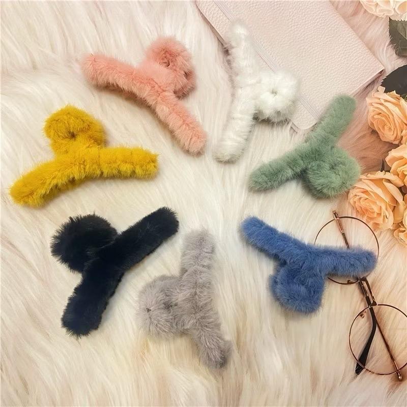 Product Introduction of Jepit Rambut Silang Gaya Korea Warna Soft Bulu Halus Jedai Wanita - Clips Aksesoris Souvenir Hadiah 9