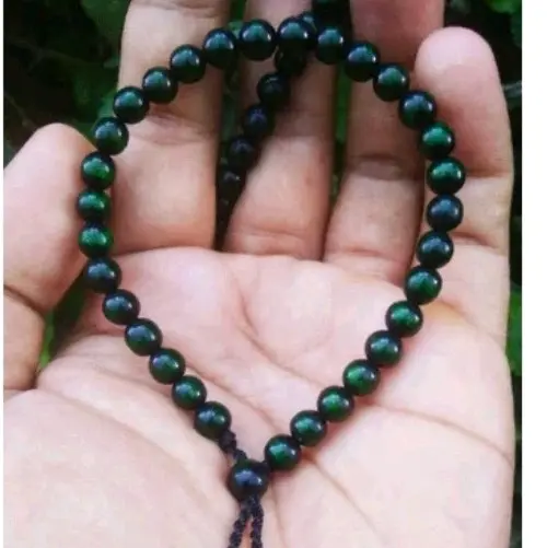 gelang akar bahar/tali arus hijau .bisa dipake cowok/cewek