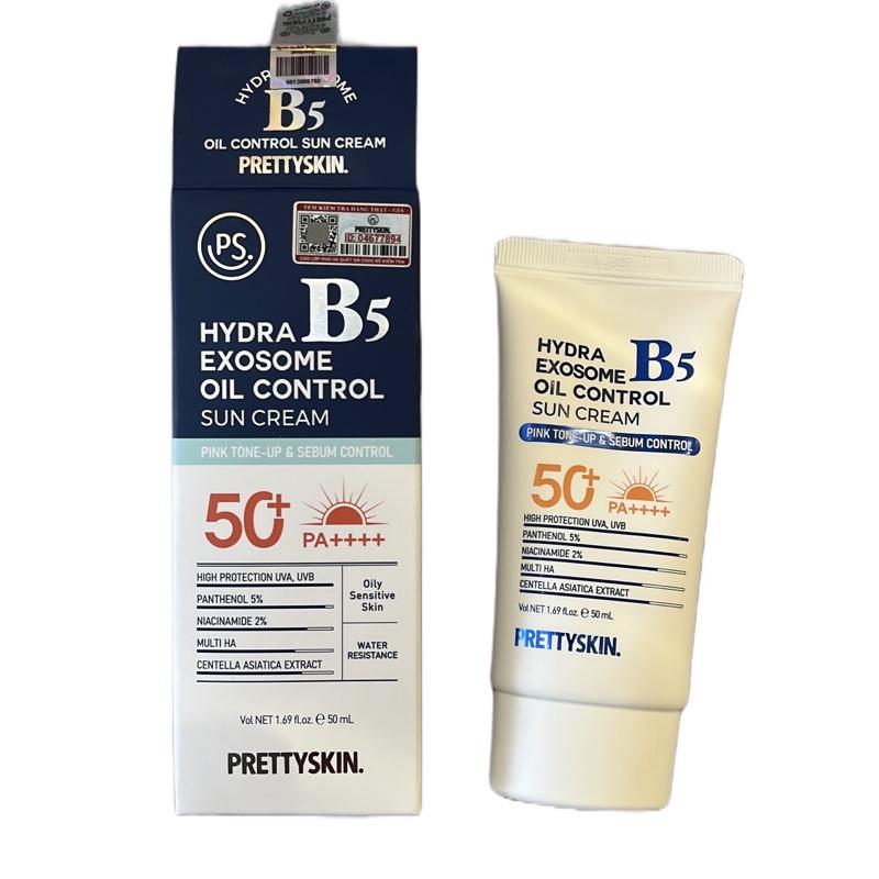 Kem chống nắng b5 XANH ĐẬM prettyskin cho da dầu kiểm soát bã nhờn và b5 xanh nhạt da thường