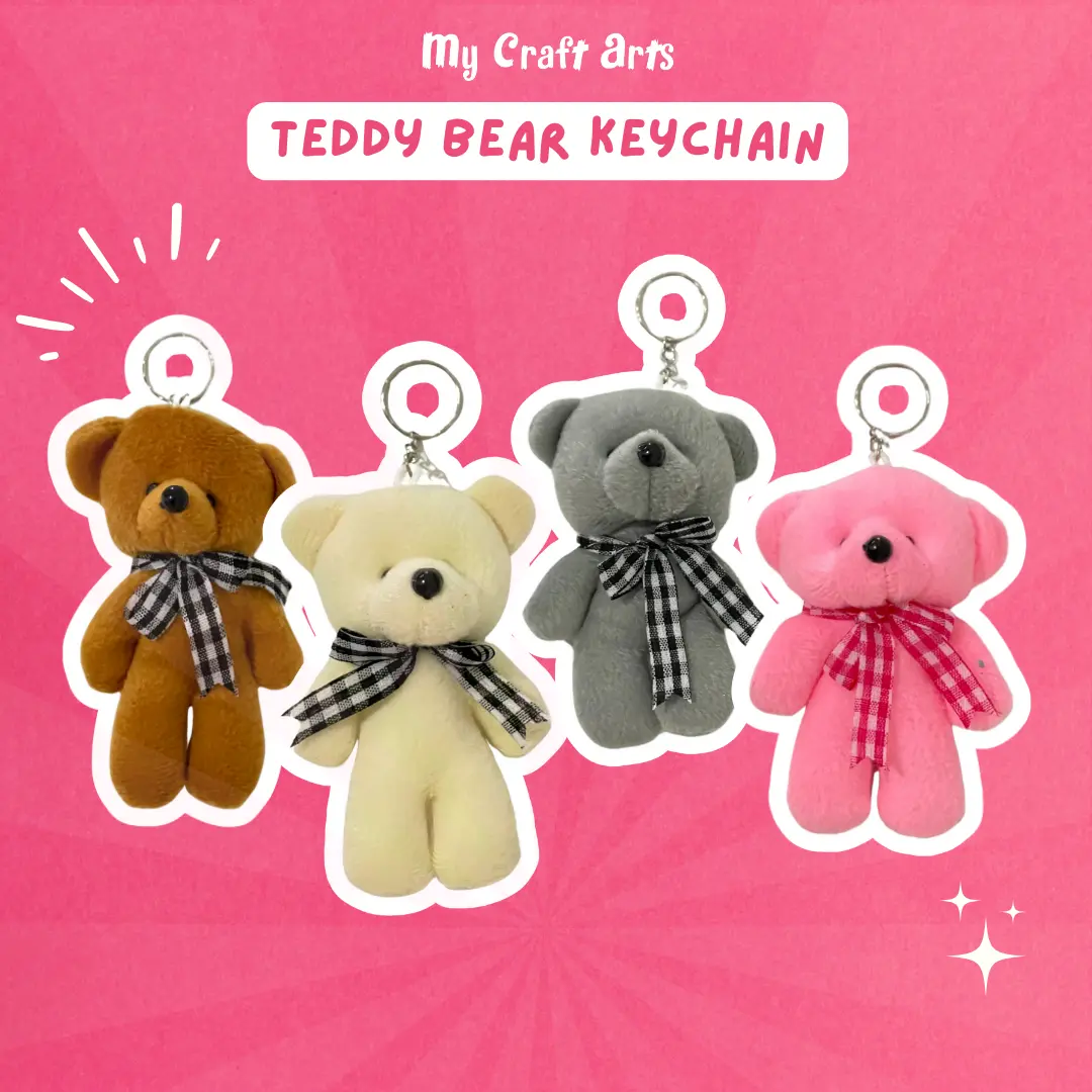 Boneka Gantungan Kunci Beruang - Teddy Bear Keychain Ganci Couple - My Craft Arts
