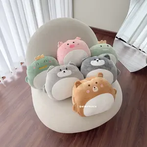 BALMUTLUCU | Bantal Selimut Balmut 3in1 Happy Animals | Boneka Selimut Karakter Hewan Dino Husky Samoyed Beruang Piggy