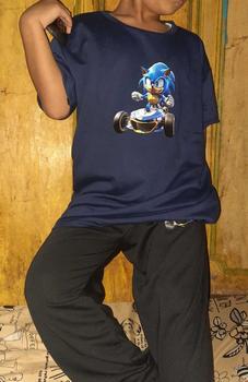 Product Review of Baju Setelan Anak Laki Laki - Pakaian Kaos dan Celana Fashion Anak Cowok Usia 5-15 Tahun - Motif SONIC Putih from r**_ 0