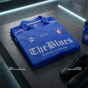 NOTS Jersey Fantasy Design The Blues Warna Biru Logo 3D