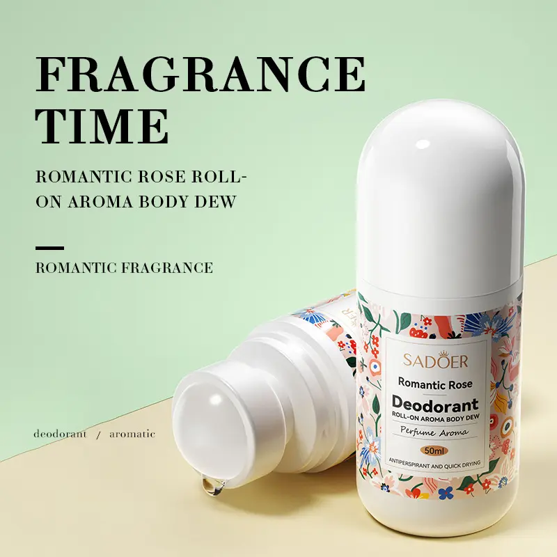 Romantic Rose Ball Deodorant Staying Scent Compact Portable Roll-On Antiperspirant Cleanser blunies  deodorant