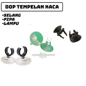 DOP TEMPELAN KACA AKUARIUM UNTUK LAMPU SELANG AERATOR DAN PIPA