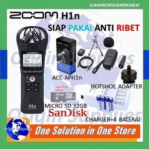 Promo Zoom H1N Digital Portable Audio Handy Recorder + Aph-1N Accessory New