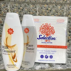 3IN1 PAKET HEMAT VIVA MILK CLEANSER 100 ML + FACE TONIC 100 ML + KAPAS SELECTION 35GR PEMBERSIH WAJAH | Spirulina | Bengkoang | Lemon | Greantea | Cucumber