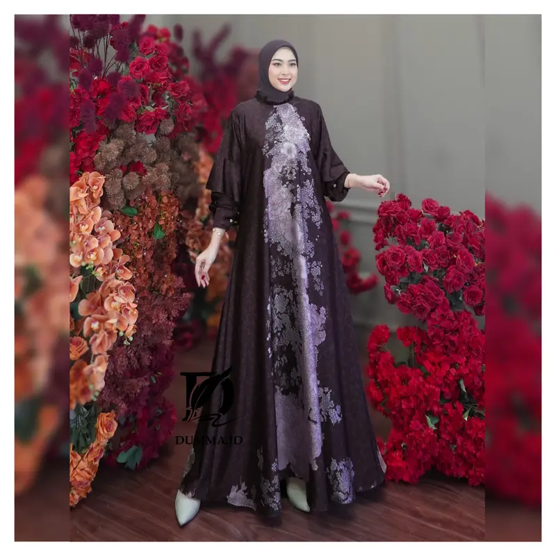 Niseko Auntentik Dress - silk parita Printing by Dumma 0