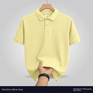 Reckblud - Polo Shirt Kerah Outfit Polos Terkeren Unisex Baju Santai Baju Kerja Brand Quality Soft