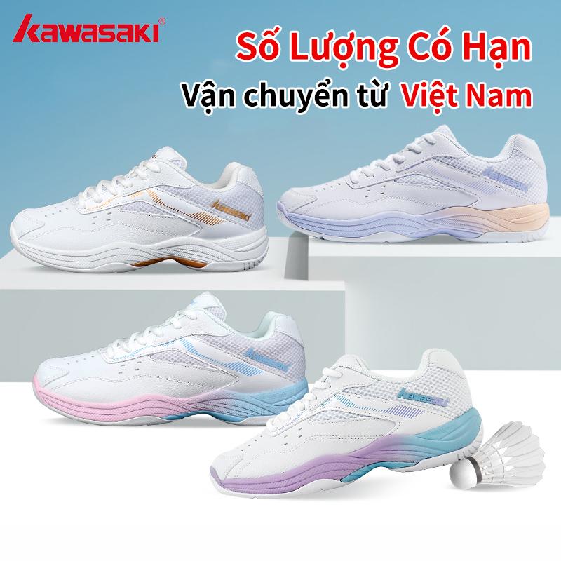 [Số lượng có hạn] Giày Cầu Lông Kawasaki Bingo, Chính Thức Và Thật, Giày Thể Thao Màu Trắng, Có Tấm Carbon, Chống Trượt, Chống Mài Mòn, Hấp Thụ Sốc