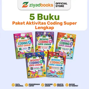 (Isi 5 Buku) Aktivitas Coding Superlengkap - Buku Coding Untuk Anak SD - Coding For Kids 6 7 8 Tahun