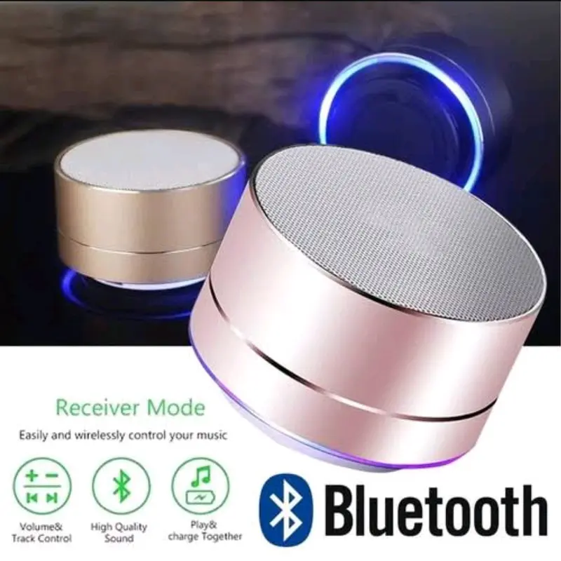 SPEAKER A10 Lampu Led Rainbow BLUETOOTH MUSIK BASS SUARA / SPEAKER WIRELESS SB / MUSIC BOX MP3 PLAYER BLUTUT ELELTRONIK HP AKTIF SPIKER 0