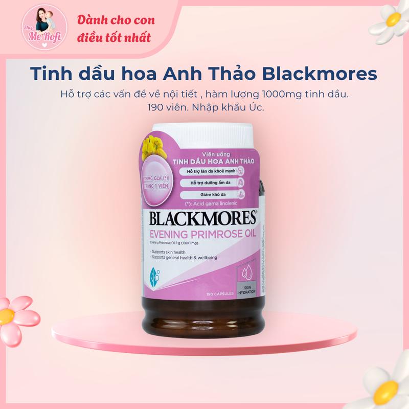  Tinh dầu hoa anh thảo Úc Blackmores Evening Primrose Oil 190 viên nhập khẩu - Mẹ Rofi 