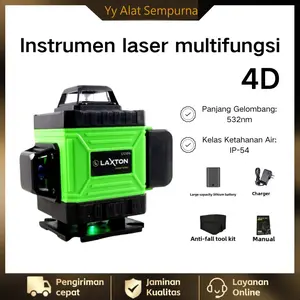 Yy Alat Sempurna laser level bangunan waterpass laser multifungsi meteran laser level hilda 4d 8/12/16 line Tingkat bosch waterpass laser pasang keramik laser leveling tu