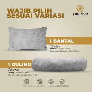 Bantal Tidur 1pcs atau Guling 1pcs Bed Berpori Sandaran di Tempat Tidur Dakron Silikon Sultan by yuureco