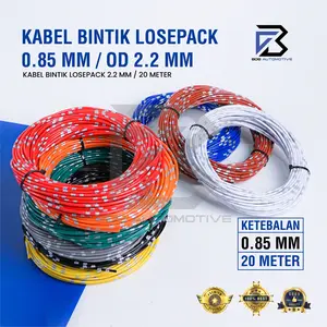 Kabel Bintik 0.85MM x 20M Kabel Otomotif Body Mobil Motor Serabut Tembaga