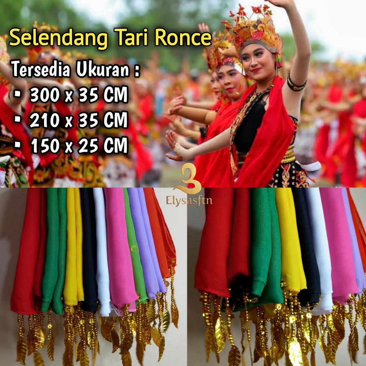 Selendang Tari Ronce, sampur tari Ronce