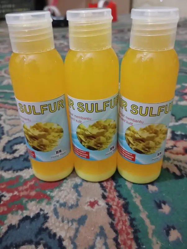 sabun belerang cair original obat kulit isi 5 botol kemasan 100ml cod 7
