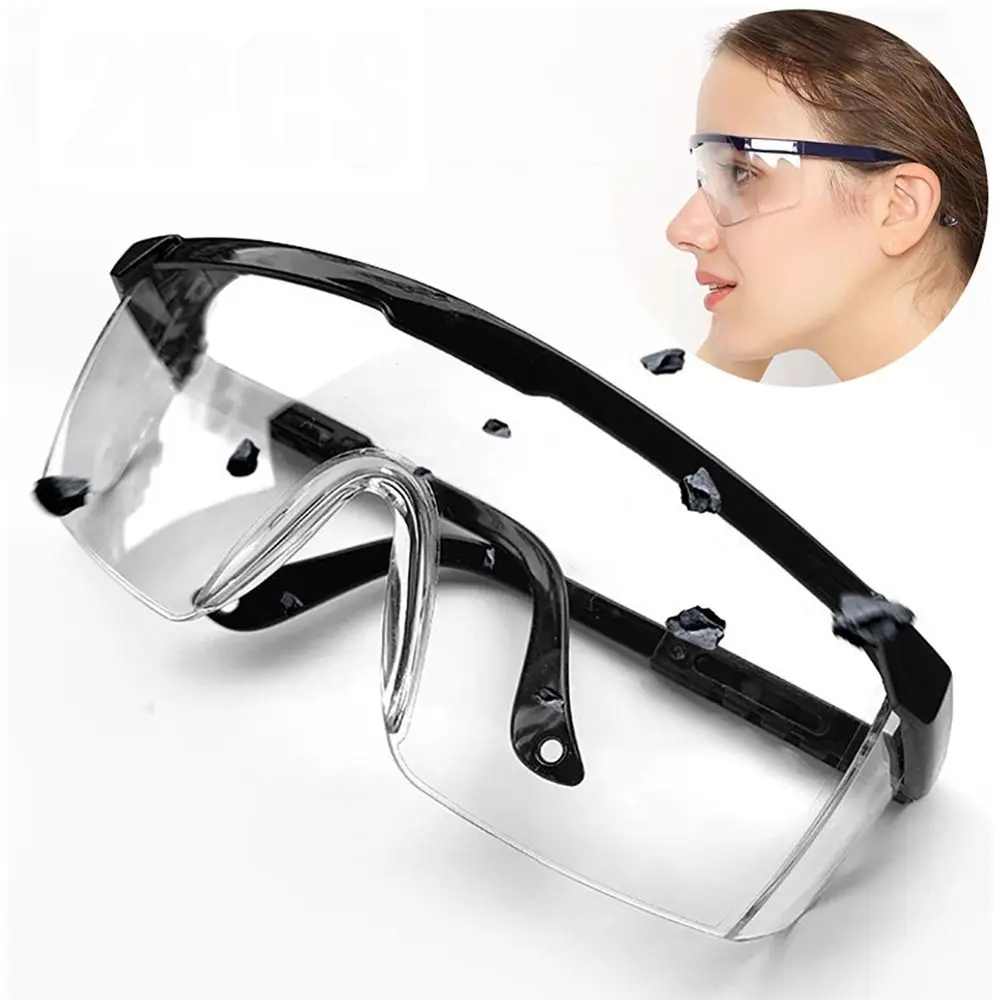 1PCS Adjustable Wind Dust Protect Goggles Anti-Splash Dustproof Work Safety Glass Waterproof Eye Protection Protective Glasses Work/Lab/Cycling