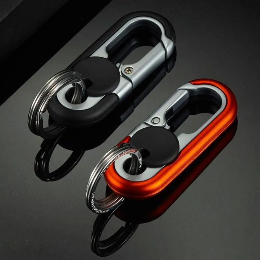 Gift For Man Small Gift Business Metal Key Buckle Metal Bag Charms Car Key Holder Double Ring  Keychain Keys Organizer Car Keychain