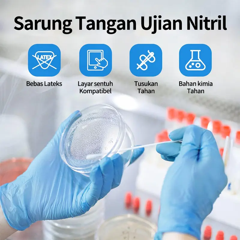 Sarung Tangan Lateks 100% ASLI | Bebas Serbuk Karet 3