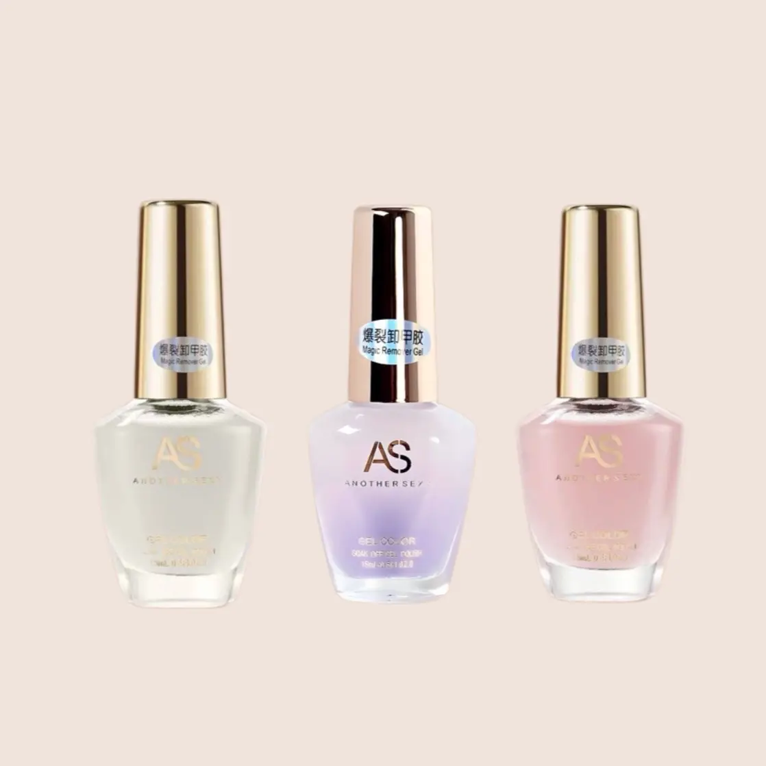AS MAGIC REMOVER NAIL GEL 15ml PENGHAPUS KUKU Polish Cat