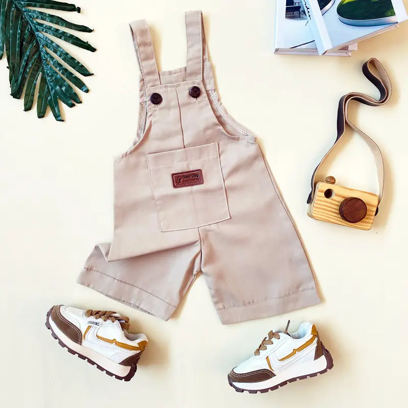ESTISHOP X DINODAY Jumpsuit Overall Anak Baju Kodok untuk Cowok dan Cewek 1-6 Tahun 0