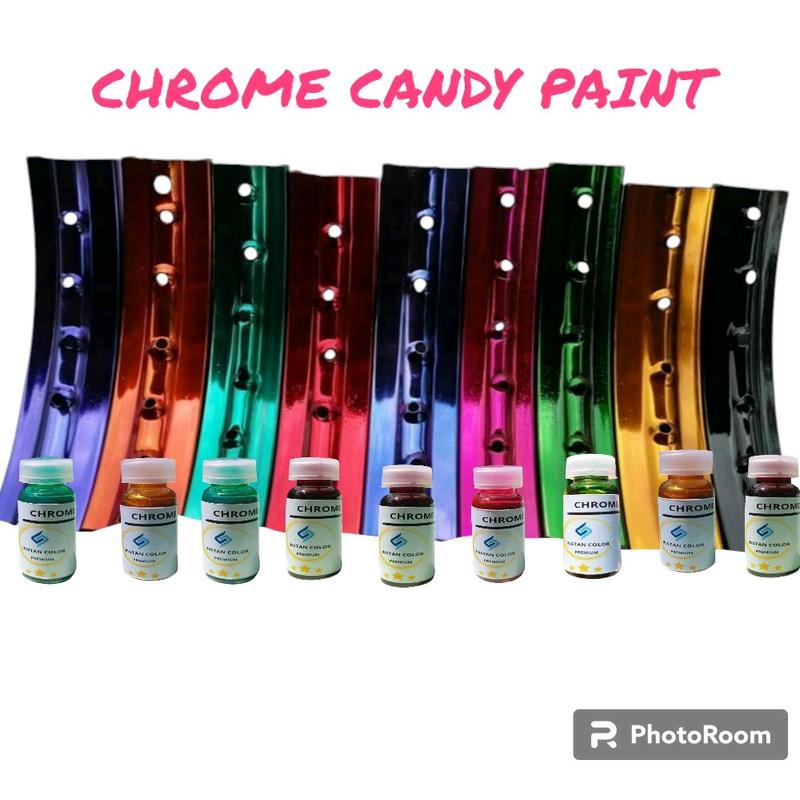Crome candy cat / pewarna logam Velg Motor Mobil 0