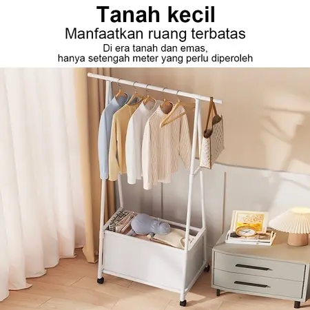 Triangle Coat Rack Bedroom Multi-function Clothes Hanger floor bedroom multi-function clothes hanger Versatile Rack 2