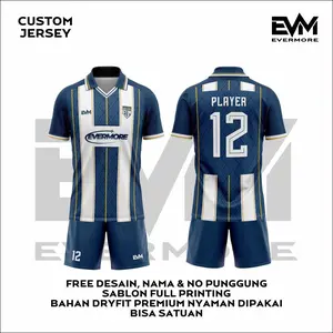 JERSEY EVM BLUE PHANTOM Free Custom Full Printing Mylano Dryfit Premium EVERMORE SPORT