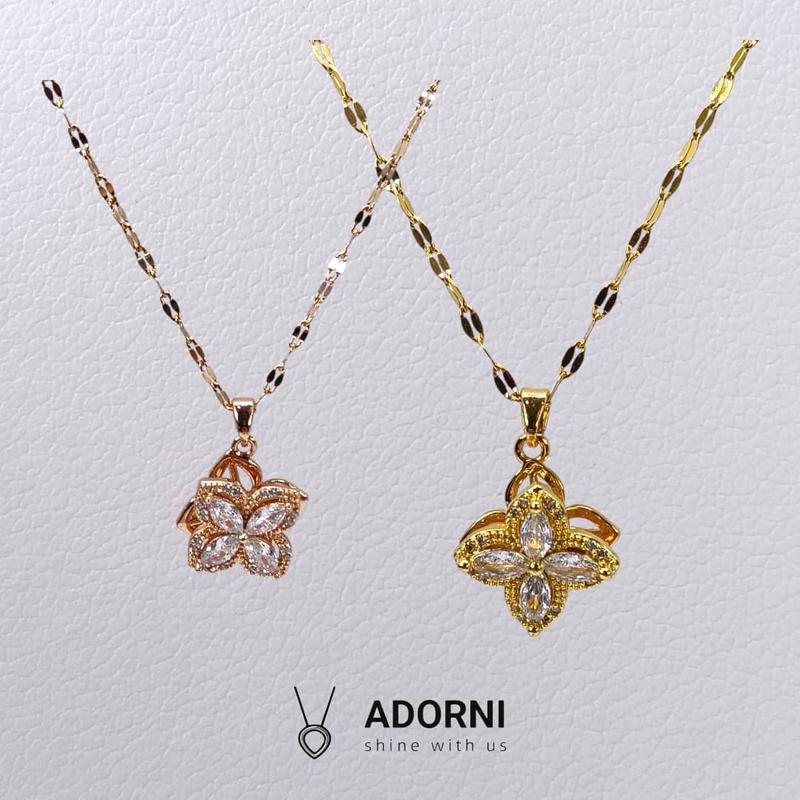 ADORNI Rotation Clover With Luck Pendant With Cubic Zirconia - TikTok ...