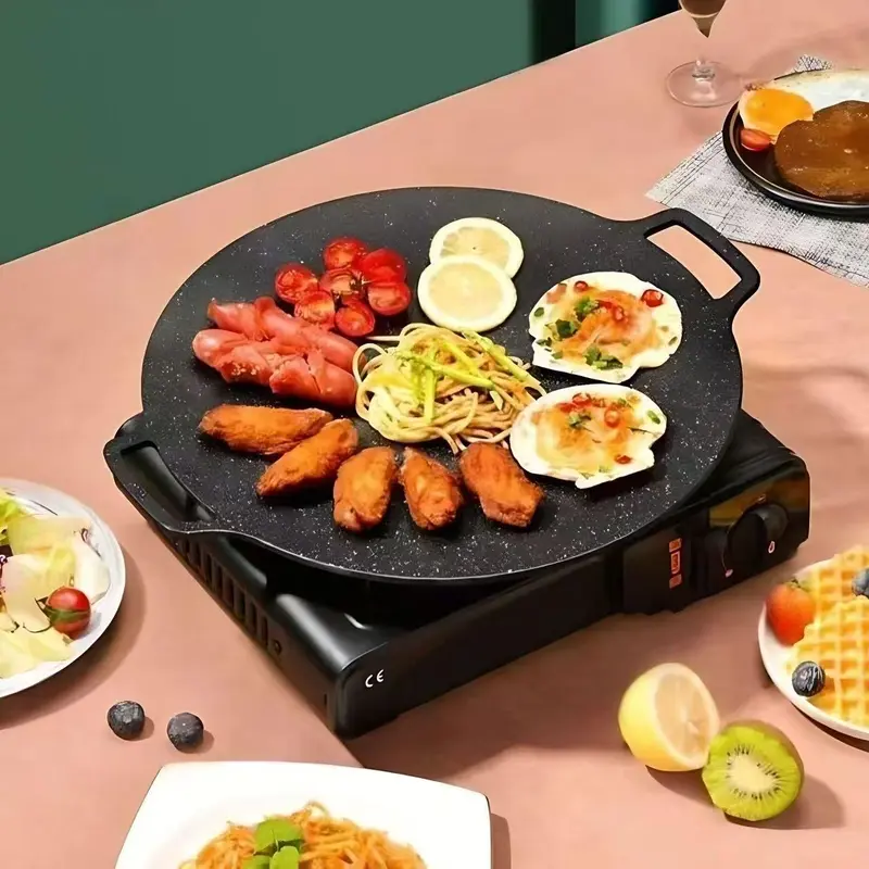 Wajan Panggangan Serbaguna Anti Lengket Multi Grill Pan untuk BBQ wajan datar 0