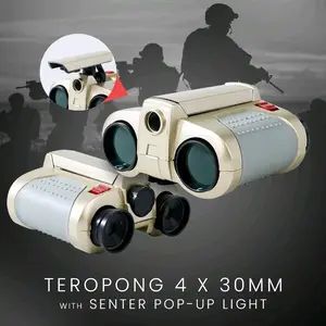Scope Teropong Binoculars With Senter Pop - Up Light 4 x 30mm - JYW - 1226