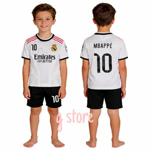 BISA COD / SETELAN BAJU BOLA MBAPPE ANAK TERBARU / JERSEY BOLA MDRD TERMURAH / KAOS UNISEKS COWO CEWE SET / BAJU CELANA SET