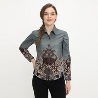 Gambar LUIGI RICCIO Kemeja Batik Wanita Dewasa Part 2 Semi Formal Casuampai 4XL Newal Kerja Kantor S Arrival - KEMEJA WANITA 6 , S dari Postillo Kota Administrasi Jakarta Utara 4 Tokopedia