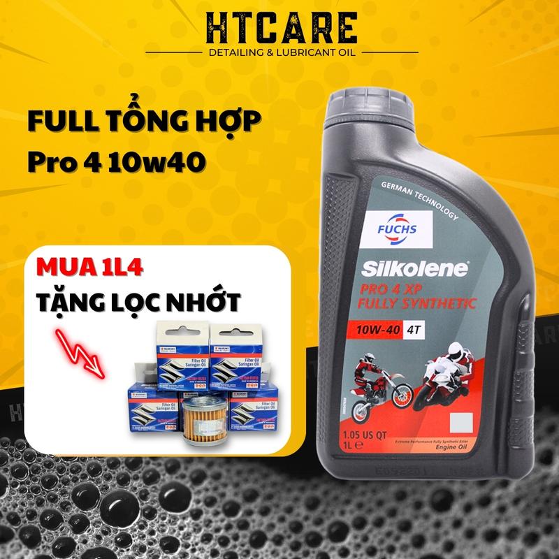 Dầu Nhớt Fuchs Silkolene Pro 4 10w40 1L tổng hợp toàn phần gốc Ester Dầu