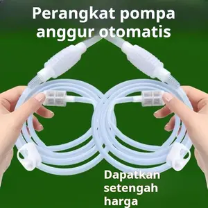 Pompa anggur rumah tangga food grade silikon anggur self-priming siphon pengubah air tangki ikan dengan filter anti-penyumbatan