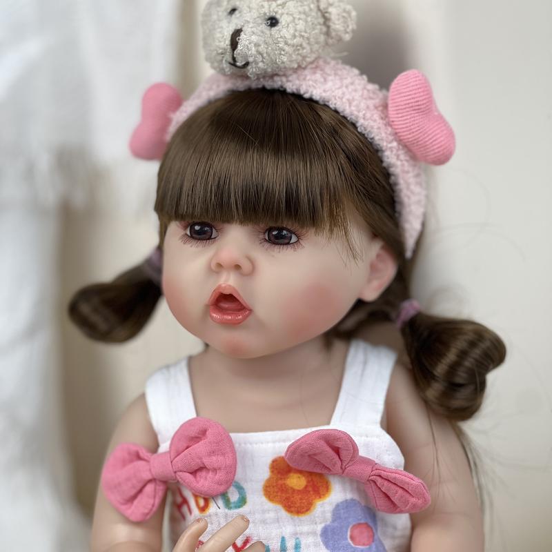 Product Introduction of Y&S  22 Inch Reborn Bebe Waterproof Lifelike Newborn Baby Realistic Doll Handmade Soft Vinyl Bebe Newborn Doll Gifts for Children Gift  Can Have Bath Or Shower 15