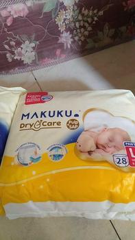 Product Review of [2 BALL] Makuku Dry Care SAP Diapers Tape/Pants NB-S38/M30/L28/XL24/XXL22| Popok Bayi Tipis Cepat Kering Pampers Anti Gumpal Tipe Perekat dan Celana Anti Ruam from N**8 1